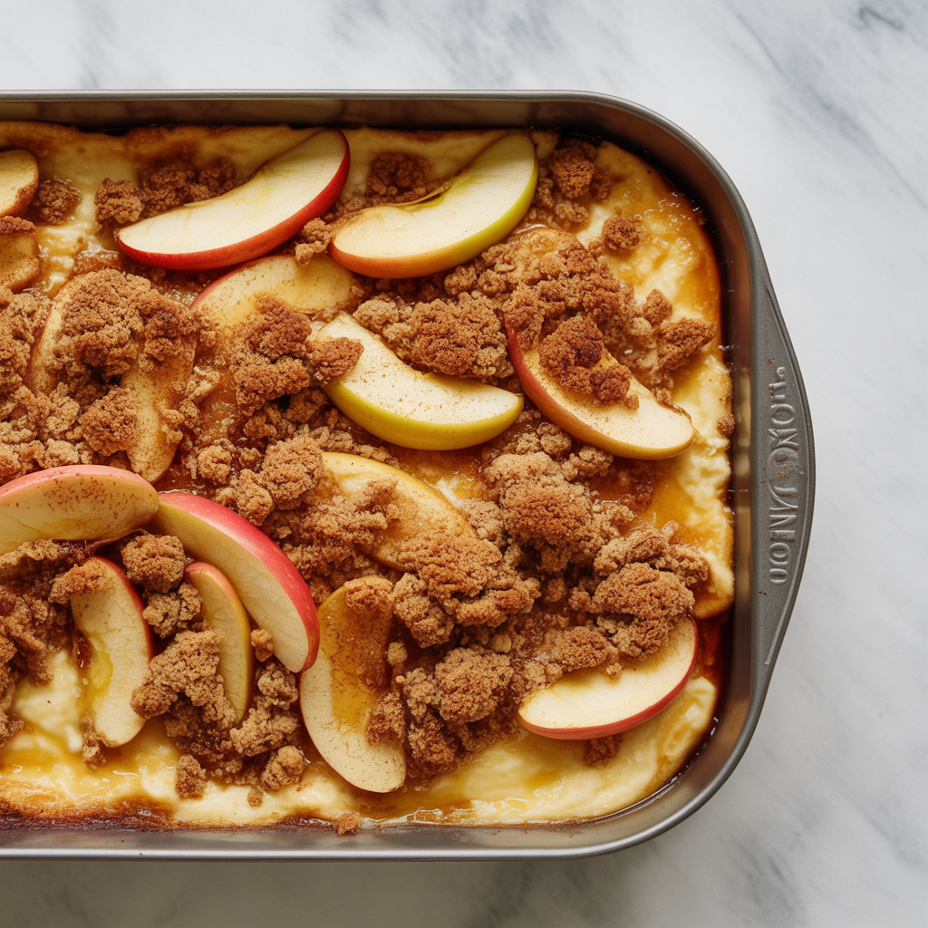 Cottage Cheese Apple Cinnamon Bake