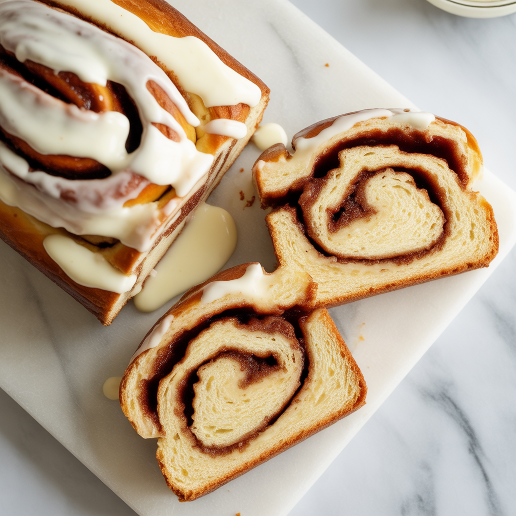 Cottage Cheese Cinnamon Roll Bread