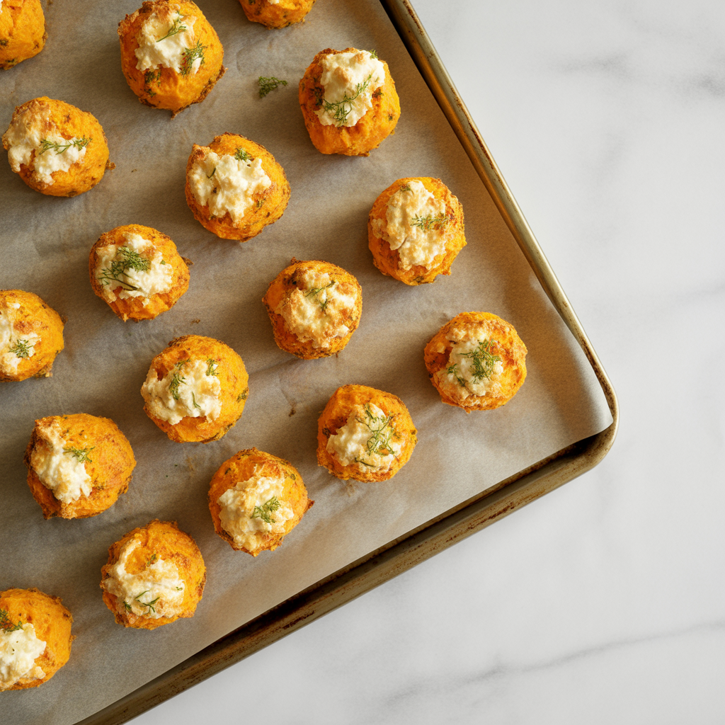 Cottage Cheese Sweet Potato Bites
