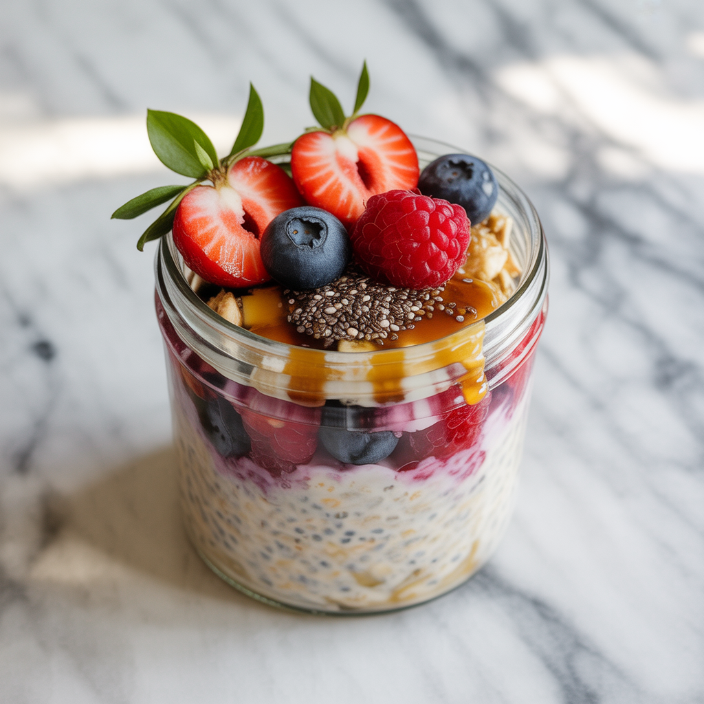 Vegan Cottage Cheese Overnight Oats